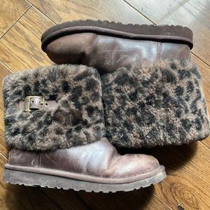 Ugg leopard boots